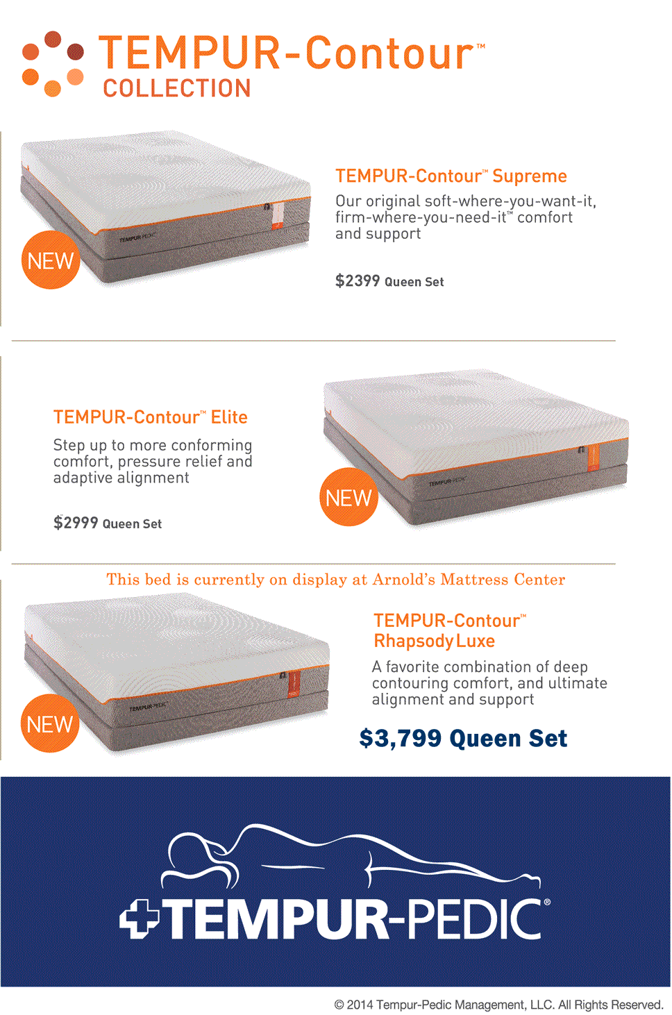 Tempurpedic reinvented mattress.